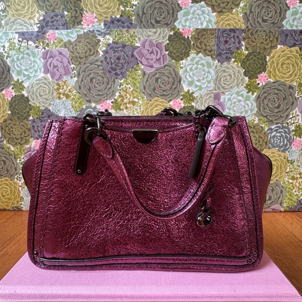 Coach Metallic Pink Satchel